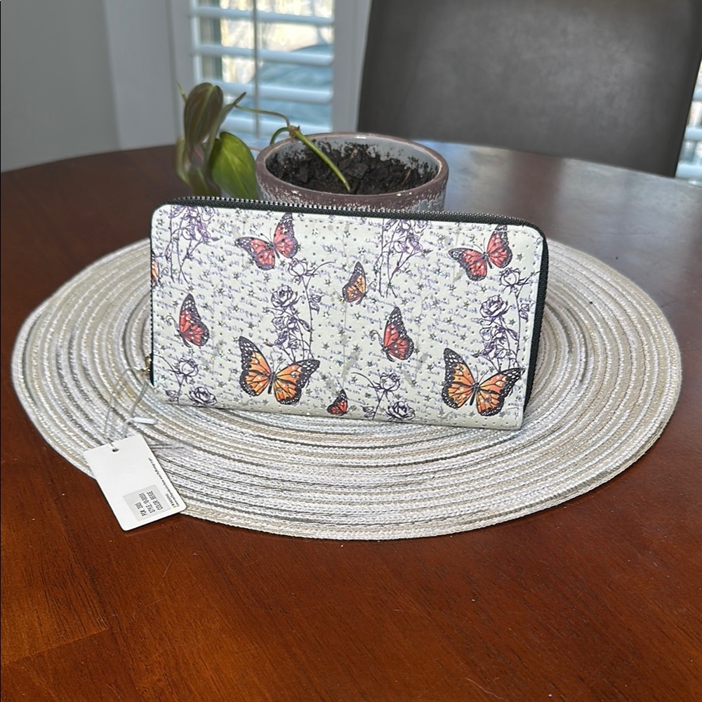 NWT Butterfly Print Wallet